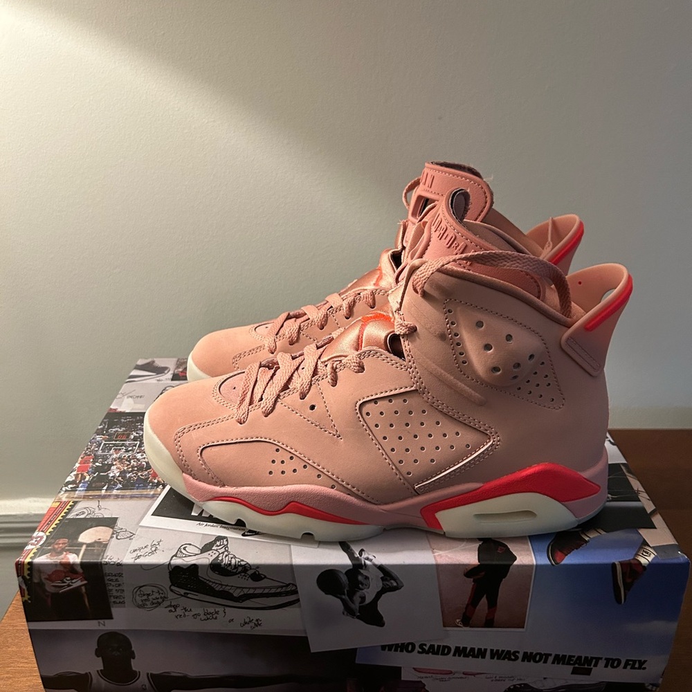 Women’s Air Jordan 6 Retro NRG - Rust Pink/Bright Crimson
